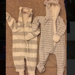 2 12-18 month winter fleece jumpsuits from OldNavy